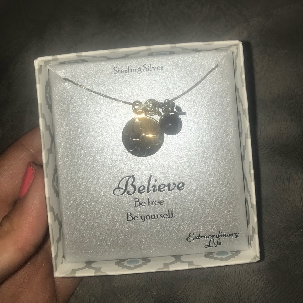 Believe Sterling Silver Necklace